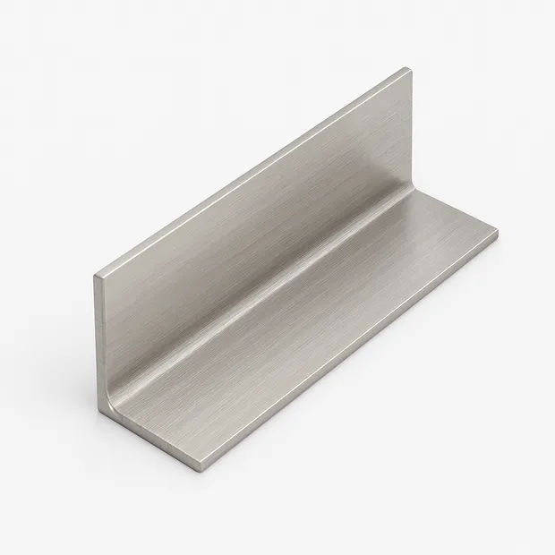 Уголок нержавеющий зеркальный неравнополочный г/к