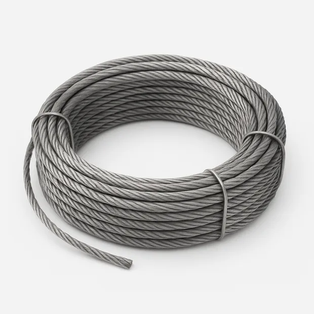 Трос стальной круглый двойной комбинированной левой свивки с сердечником 1 ЛК-О 0,65 мм ТУ 14-4-278-73