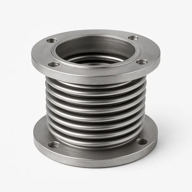 Компенсатор стальной сильфонный многослойный под приварку с защитным кожухом для систем отопления КСОТМ