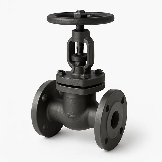 Клапан запорный латунный ВР прямой никелированный Ogint