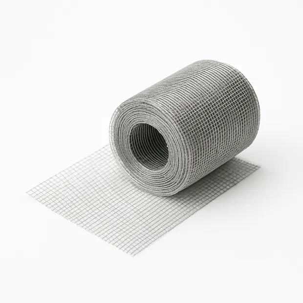 Сетка алюминиевая армированная мелкая ячейка в рулоне